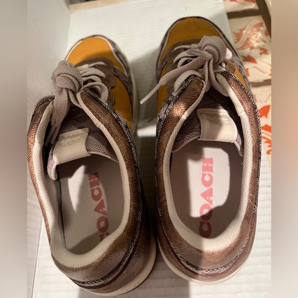 COACH Multi Signature Lace-Up Sneakers. Women’s Size 9B (regular width). NEW - Picture 13 of 16